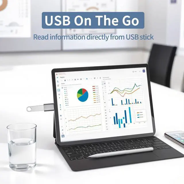 Alt view image 7 of 7 - USB C to USB Adapter - Type C Thunderbolt 4 OTG Converter, USB Female to USB C Male Adapter High-Speed Data Transfer for MacBook Pro, iPad Pro 2020, Chromebook, Samsung Galaxy S20-S23 and More, 2 Pack