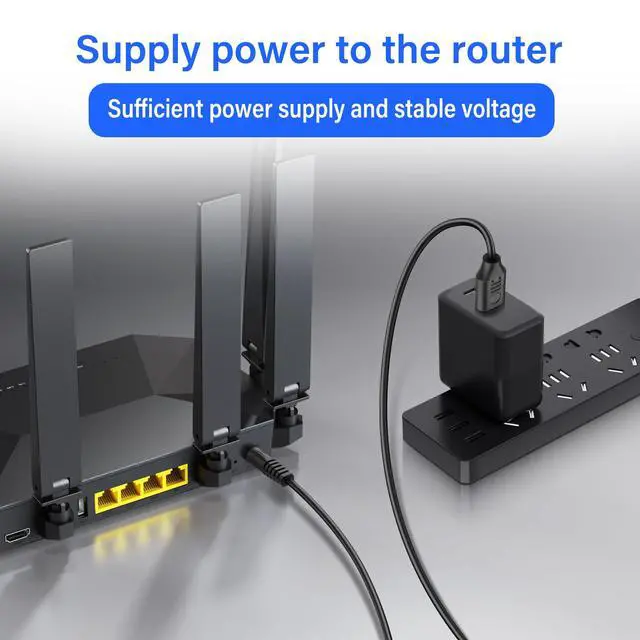 Alt view image 3 of 6 - USB to DC 5.5x2.5mm Power Cord 5V 3A 10FT, 2Pcs 5.5mm Barrel Jack Charging Cable for Laptops/Security Systems/LED Strips/Routers