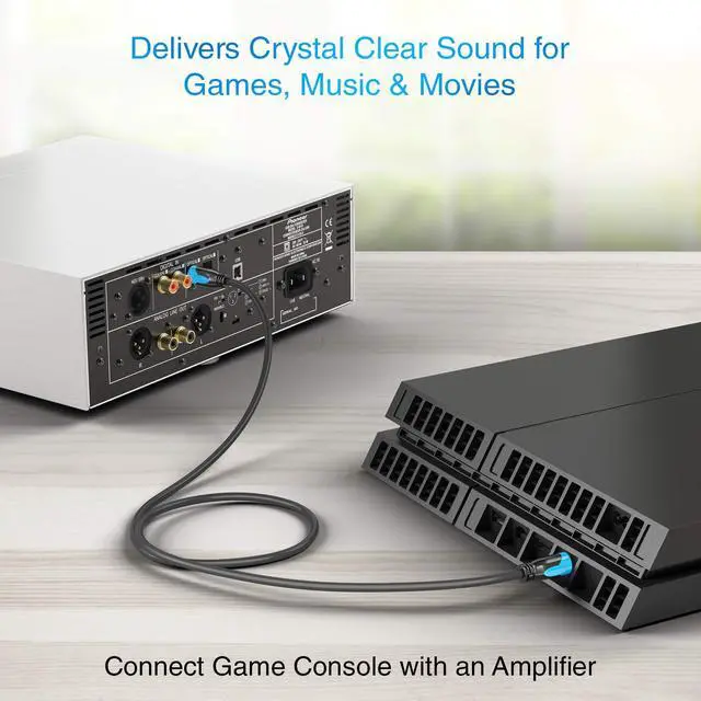 Alt view image 7 of 7 - Digital Optical Audio Toslink Cable (30FT, Fiber Optic Cord, in-Wall CL3 Rated, 24K Gold-Plated) - Compatible with Home Theatre, Sound Bar, TV, Xbox, PlayStation PS4