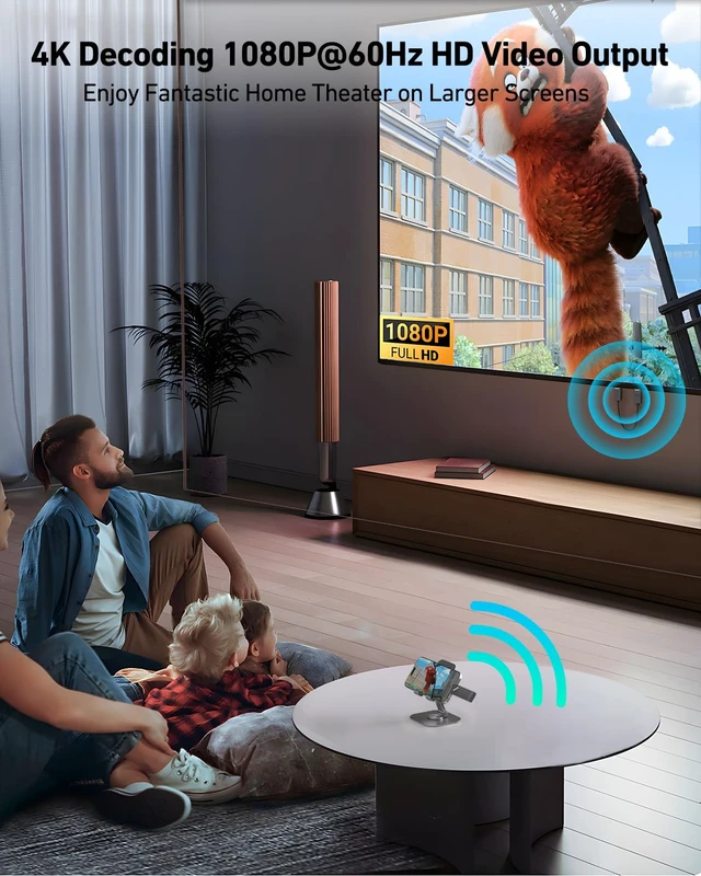 Alt view image 3 of 7 - Wireless USB C Transmitter and HDMI Receiver Kit, Supporting 1080P USB-C to HDMI Wireless Transmitter up to 98 Feet/30 Meter, 65W PD, Compatible with MacBook, iPad Pro, iMac, S23, XPS17