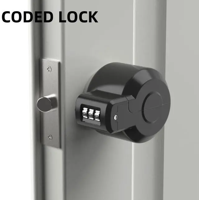 Alt view image 2 of 7 - Door Knob Lockout Device Cover to Disable Doorknob/Faucet/Water Valve Hose Lock Door Handle Temporary Lock for Bedroom Door from Outside