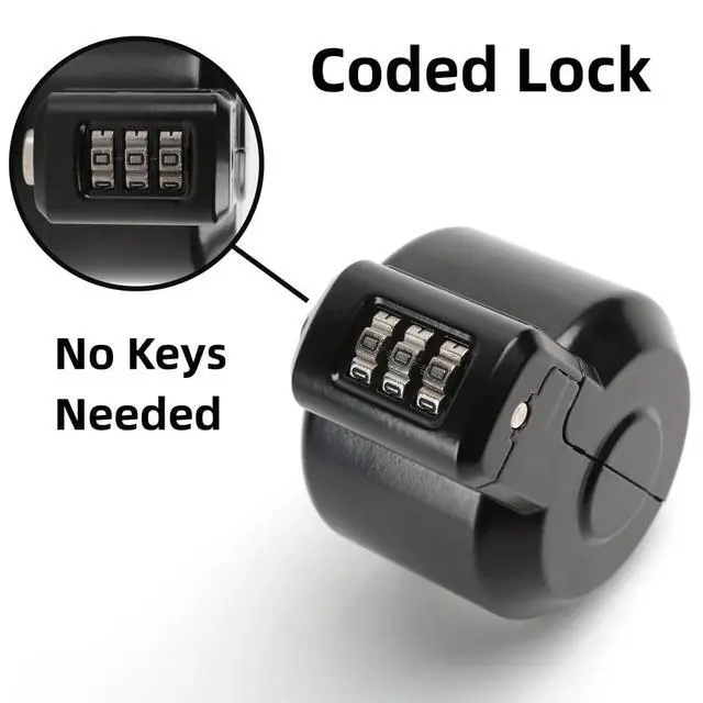 Alt view image 3 of 7 - Door Knob Lockout Device Cover to Disable Doorknob/Faucet/Water Valve Hose Lock Door Handle Temporary Lock for Bedroom Door from Outside