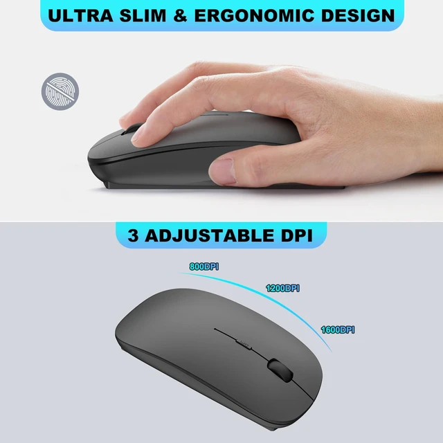 Alt view image 5 of 7 - Wireless Numeric Keypad, Mini 2.4G 18 Keys Number Pad, Portable Silent Financial Accounting Numeric Keypad Keyboard Extensions with Wireless Mouse for Laptop, PC, Desktop, Notebook(Black)