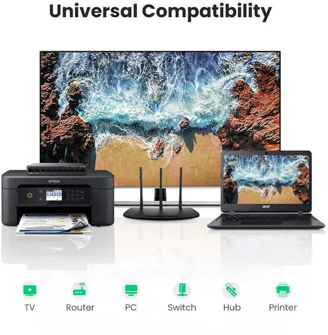 Alt view image 4 of 7 - RJ45 Coupler Ethernet Extender Connector 10 Pack Inline Coupler Cat7 Cat6 Cat5e Ethernet Cable Adapter Female to Female Black