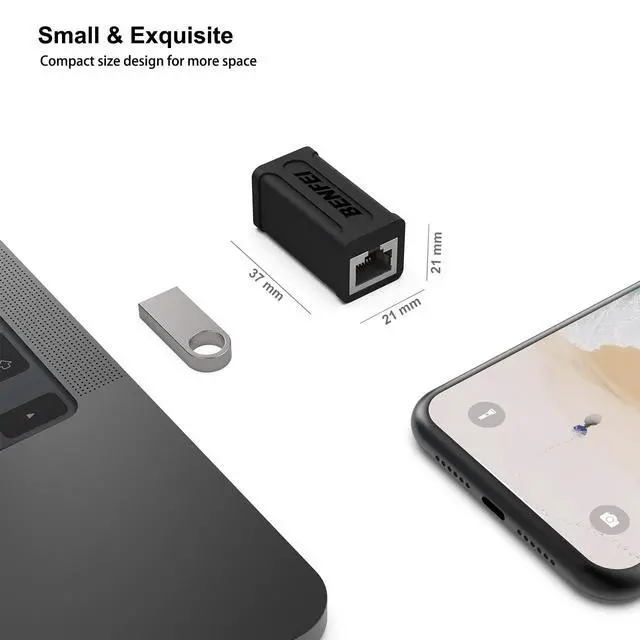 Alt view image 6 of 7 - RJ45 Inline Coupler, 10 Pack Cat7 Cat6 Cat5e Ethernet Coupler Female to Female