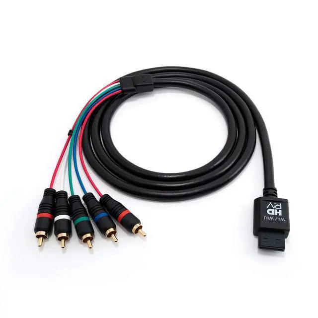 Alt view image 2 of 7 - Premium YPbPr Component Video Cable for Wii/Wii U