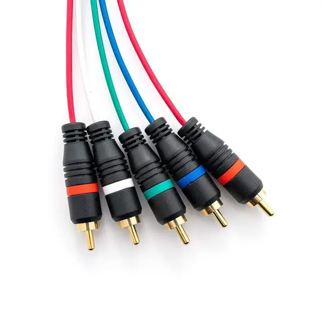 Alt view image 4 of 7 - Premium YPbPr Component Video Cable for Wii/Wii U