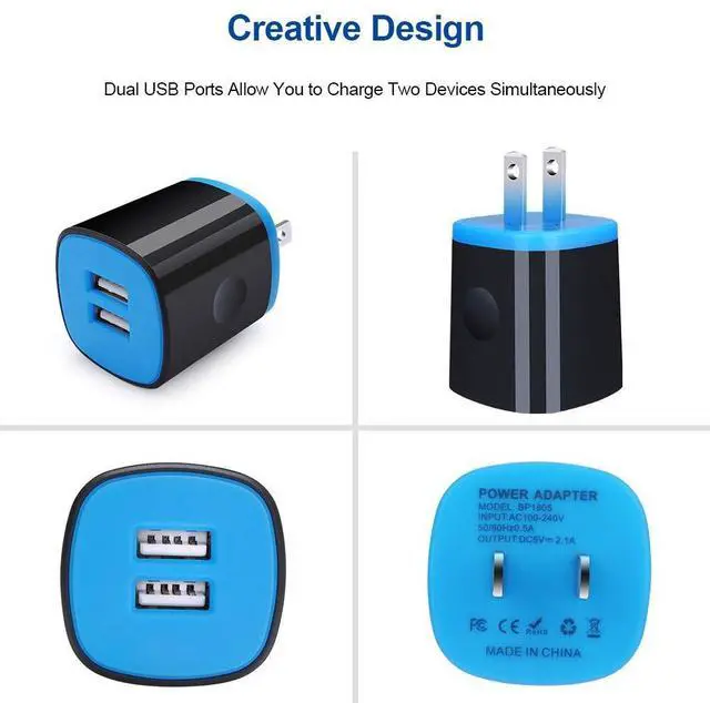 Alt view image 4 of 7 - Wall Charger Plug 3 Pack, Type C Charger Cable 3 Pack 6FT Compatible for Motorola Moto G Fast/G Power/G Stylus/G Pro/G Play, Edge 5G UW/One 5G UW ace, G10 G9 G8 G7 Power Plus Play, G6 Plus Z2 Z3 Z4