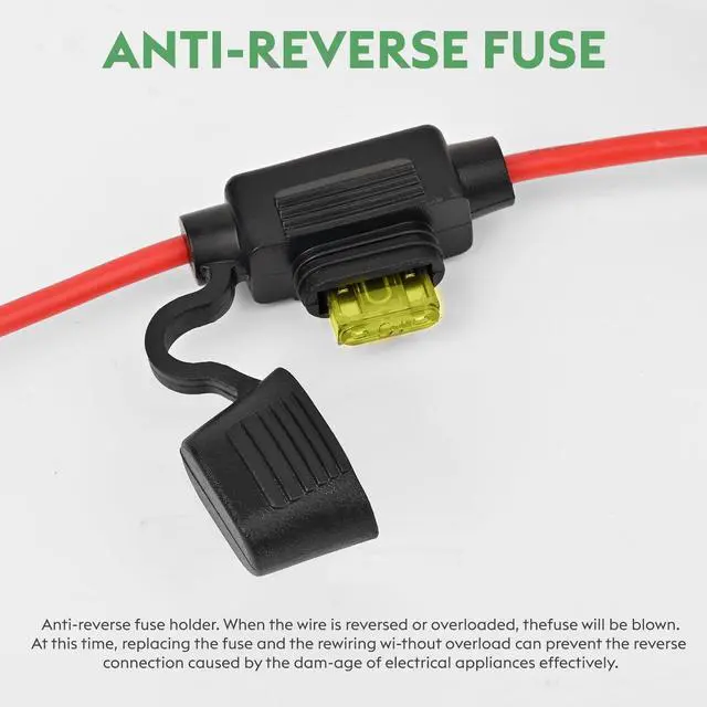 Alt view image 5 of 7 - 20A 240W Golf Cart DC 18V 20V 24V 36V 48V Step Down to DC 12V Converter Voltage Regulator Reducer Power Buck Converter with Fuse(Inputs 18V-58V to 12V 20A)