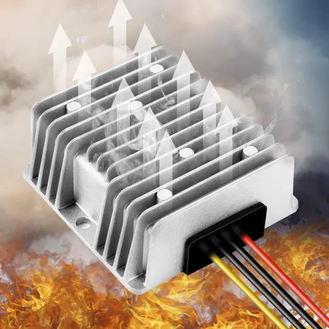 Alt view image 3 of 7 - DC 48V Step Down to 12V 20A 240W IP65 Converter Waterproof DC Voltage Converter Reducer Transformer Module,Input Voltage 30-60V Regulator for Golf Club Car Truck Vehicle Strip Light