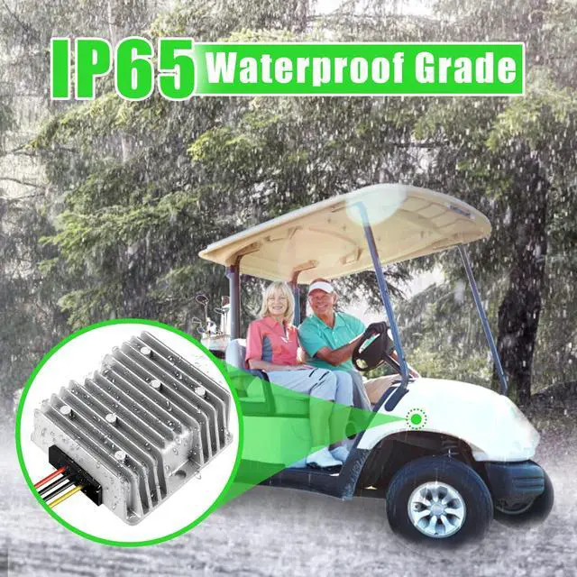 Alt view image 5 of 7 - DC 48V Step Down to 12V 20A 240W IP65 Converter Waterproof DC Voltage Converter Reducer Transformer Module,Input Voltage 30-60V Regulator for Golf Club Car Truck Vehicle Strip Light