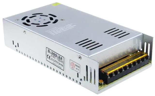 Main image of DC 24V 15A 360W Power Supply Universal Regulated Switching Transformer Adapter LED Driver 110V/220V AC Input for LED Strip CCTV Radio