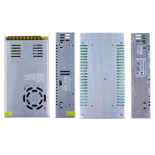 Alt view image 5 of 7 - DC 24V 15A 360W Power Supply Universal Regulated Switching Transformer Adapter LED Driver 110V/220V AC Input for LED Strip CCTV Radio