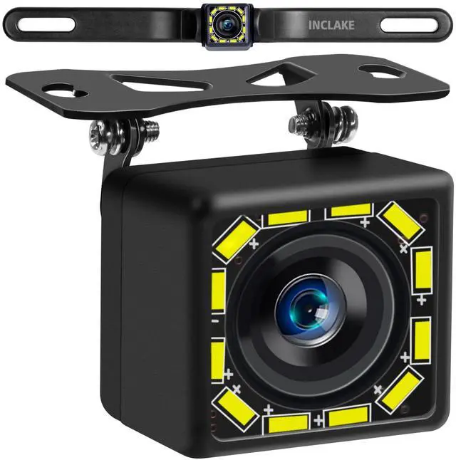 Main image of Car Backup Camera, Rear View Camera Ultra HD 12 LED Night Vision,Waterproof Reverse Camera 140° Wide View Angel with Multiple Mount Brackets for Universal Cars,SUV,Trucks,RV and More