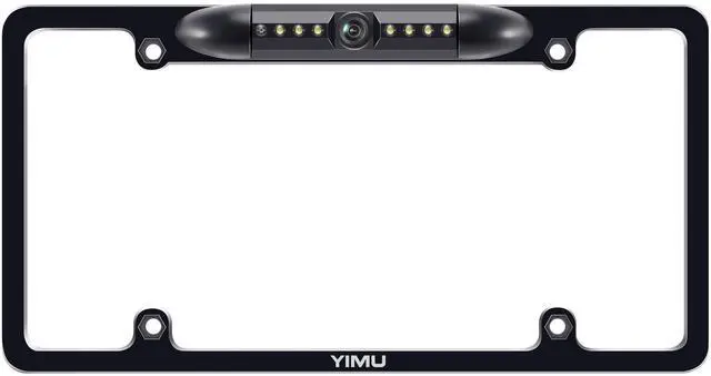 Main image of Backup Camera Vehicle Reversing for Car/SUV/Pickup/Truck/Van/RV/Trailer Single Power Rear View System Driving/Reversing Use IP69 Waterproof Night Vision License Plate Frame Backup Camera