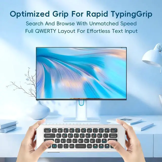 Alt view image 2 of 7 - Bluetooth Air Mouse Remote Keyboard, 2.4G Wireless Keyboard Combo Plug & Play Handheld Remote Control for Android TV Box, PC, HTPC, Smart TV, Projector