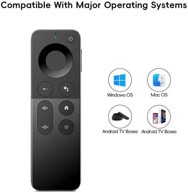 Alt view image 6 of 7 - Bluetooth Air Mouse Remote Keyboard, 2.4G Wireless Keyboard Combo Plug & Play Handheld Remote Control for Android TV Box, PC, HTPC, Smart TV, Projector