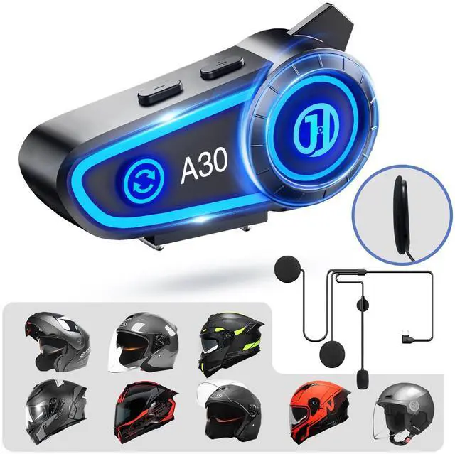 Main image of Motorcycle Helmet Speakers Helmet Bluetooth Headset Headphone Automatic Answer Music Control,120 Hours Playing time High Sound Quality System Ultra Thin Cycling/Skiing/Riding 1200 mAh Battery