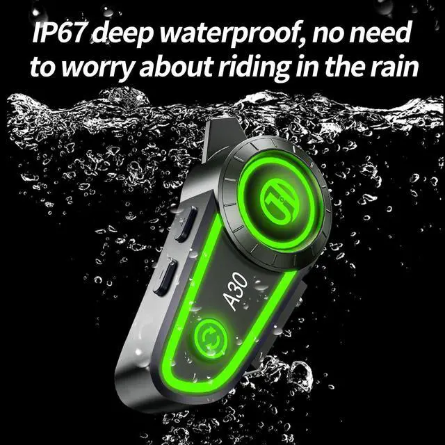 Alt view image 2 of 7 - Motorcycle Helmet Speakers Helmet Bluetooth Headset Headphone Automatic Answer Music Control,120 Hours Playing time High Sound Quality System Ultra Thin Cycling/Skiing/Riding 1200 mAh Battery