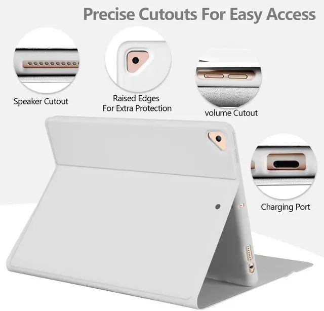 Alt view image 6 of 7 - for iPad 9th Generation Case with Keyboard 10.2 Inch, Detachable Wireless Bluetooth Keyboard Case with Pencil Holder for iPad 9th/8th/7th, for iPad Air 3rd Gen/Pro 10.5 inch (Gray)