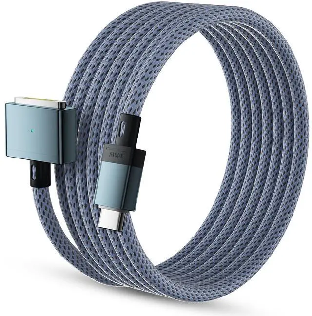 Main image of 140W USB C to Magnetic 3 Safe Charging Cable(2 M/6.6 ft)for M5/M4/M3/M2 MacBook Pro Air Charger Cord for MacBook Pro (16"/14"2025/2024/2023/2021), Air (15"/13"M4 2025, M3 2024, M2 2023/2022)Blue