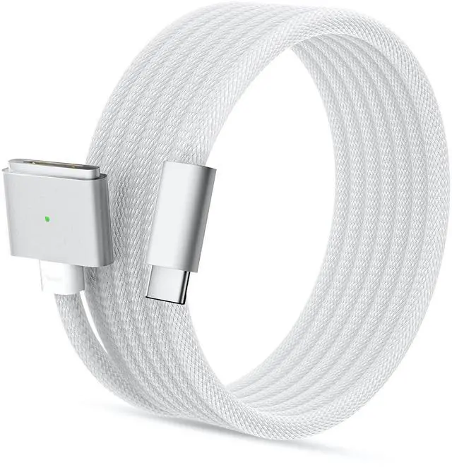 Main image of 140W USB C to Magnetic 3 Safe Charging Cable(2 M/6.6 ft) for M5/M4/M3/M2 MacBook Pro Air Charger Cord for MacBook Pro (16"/14" 2025/2024/2023/2021), Air (13"/15" 2025/2024/2023/2022) White