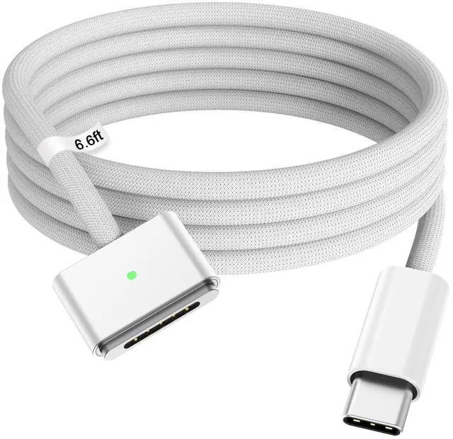 Main image of 140W 6.6 FT Magnetic 3 Cable, Compatible with Mac Book Pro 16 14 inch and Air 15 13 inch 2026 2025 2024 2023 2022 2021,M1 M2 M3 M4 M5(mag 3)