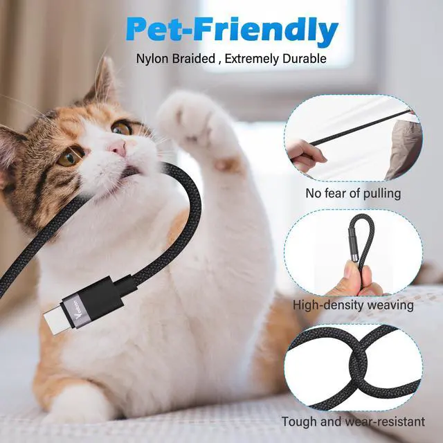 Alt view image 7 of 7 - USB C to Magnetic 3 Cable 6 FT for M4 MacBook Air Pro Charger,140W Magnetic Safe 3 Fast Charging Cable with Type C Adapter for MacBook Air (15''/13'' M4 2025,M3 2024, M2 2023),Pro (16"/14" 2024/2023)