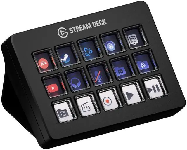 Main image of Elgato Stream Deck Scissor KeysWorkflow Controller with Customizable Macro Keys for OBS, Twitch, Discord, Teams, Photoshop, and MoreUSB-C, Windows 10, macOS 13 or Later