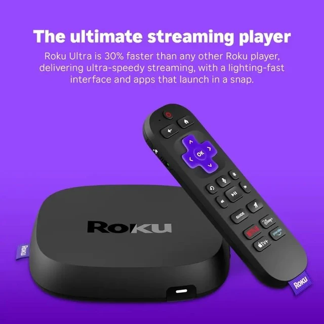 Alt view image 2 of 7 - Ultra Ultimate Streaming Player, 4K Streaming Device for TV, Dolby Vision & Atmos, HDR10+, Rechargeable Voice Remote Pro, Bluetooth & Wi-Fi 6, Backlit Buttons, with USB Extension Cord and HDMI