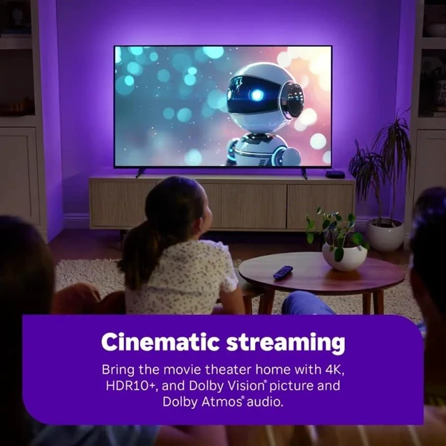 Alt view image 3 of 7 - Ultra Ultimate Streaming Player, 4K Streaming Device for TV, Dolby Vision & Atmos, HDR10+, Rechargeable Voice Remote Pro, Bluetooth & Wi-Fi 6, Backlit Buttons, with USB Extension Cord and HDMI