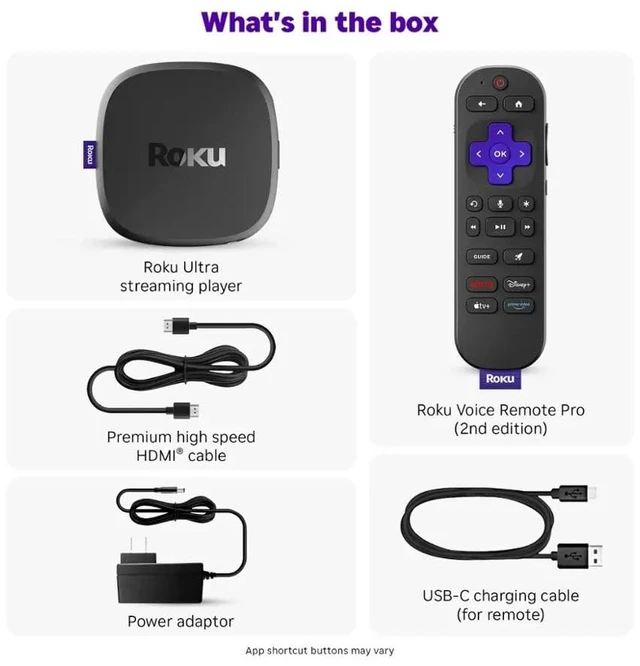 Alt view image 5 of 7 - Ultra Ultimate Streaming Player, 4K Streaming Device for TV, Dolby Vision & Atmos, HDR10+, Rechargeable Voice Remote Pro, Bluetooth & Wi-Fi 6, Backlit Buttons, with USB Extension Cord and HDMI
