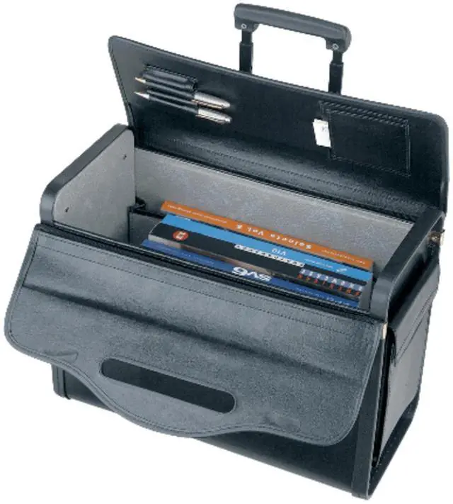 Alt view image 2 of 6 - Lorell LLR61613 Oversized Rolling Catalog Case
