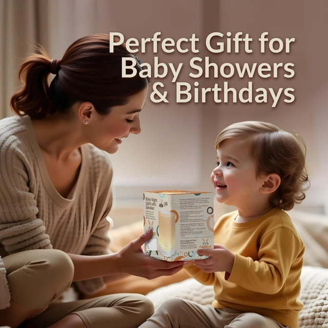 Alt view image 5 of 7 - Baby Night Light Nursery Lamp Wireless Speaker Portable Touch Nightlight for Kids and Toddlers Soft Glow Bedside Lamp