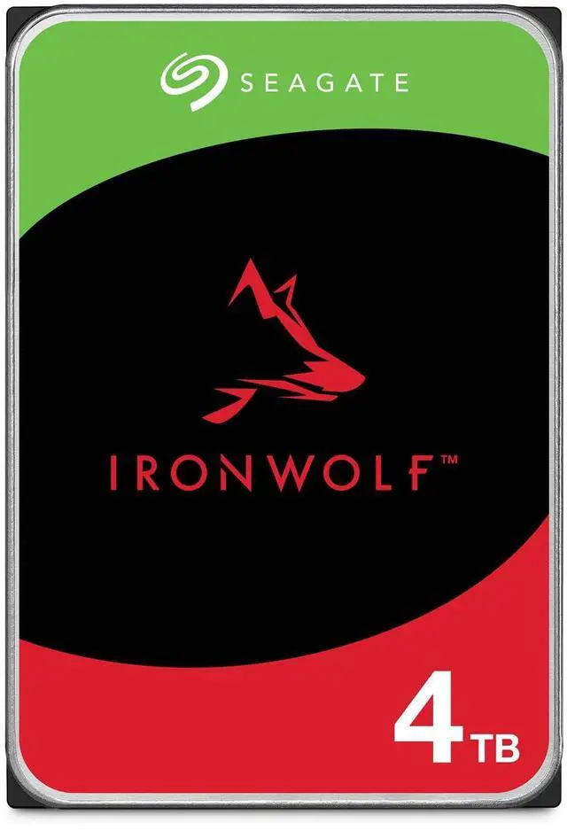 Alt view image 2 of 8 - seagate ironwolf 4tb nas internal hard drive hdd - cmr 3.5 inch sata 6gb/s 5900 rpm 64mb cache for raid network attached storage, rescue services - frustration free packaging (st4000vnz08)