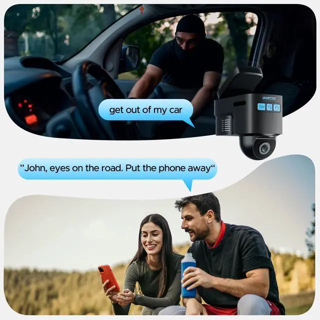 Alt view image 7 of 7 - LAMTTO 4G LTE Dash Cam Front and Inside, Dual Dash Camera with Remote Live View via App, Real-Time GPS Tracking,Radar Parking Monitor, Anti-Theft Car Security Camera for Drivers, Fleet & Family Safety
