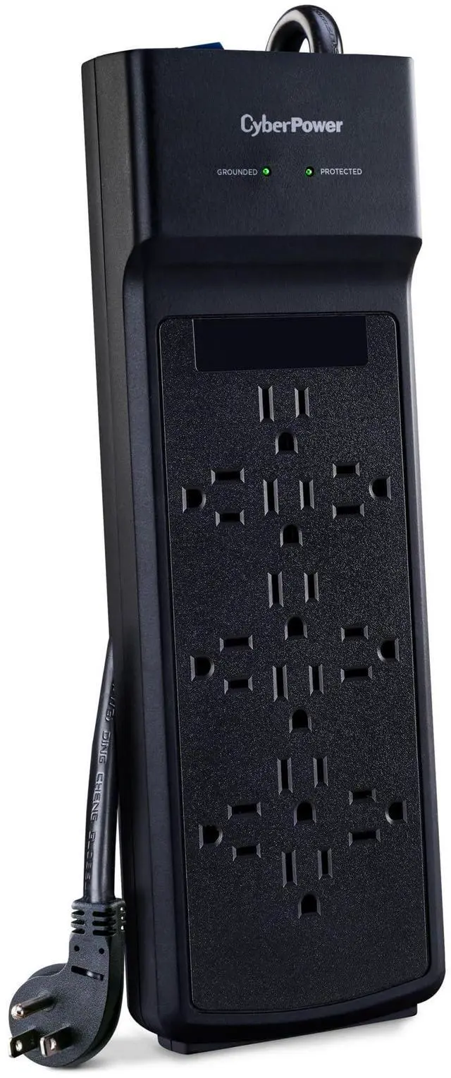 Main image of CSB1206 Essential Surge Protector | 3600J, 125V, 15A, 12 Outlets, 6 Foot Power Cord, Black, ETL Listed