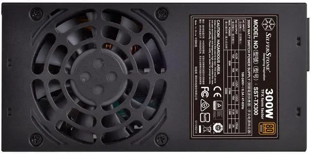 Alt view image 5 of 6 - SilverStone SST-TX300 300 W TFX 80 PLUS BRONZE Certified Active PFC Power Supply