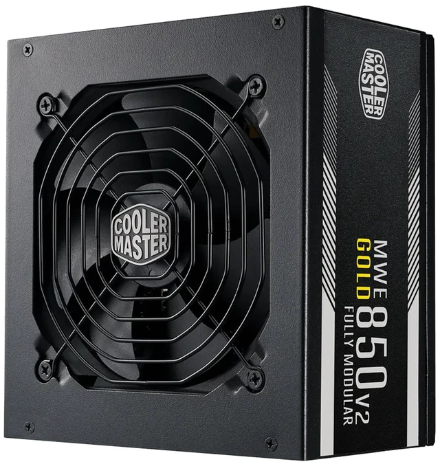 Main image of Cooler Master MWE Gold 850 V2 Power Supply, Fully Modular | Certification Cybenetics Gold & Noise Standard +, 80 PLUS Gold, 850W, Semi-Fanless Low Noise, Fully Modular