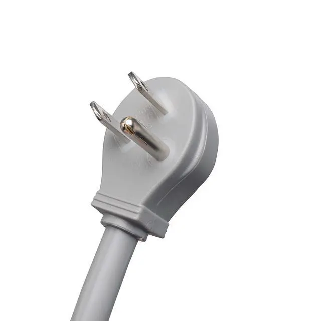 Alt view image 6 of 7 - 6 Outlet Surge Protector Power Strip, 6ft Cord, Right-Angle Plug, & $50,000 Insurance (TR-6) Grey