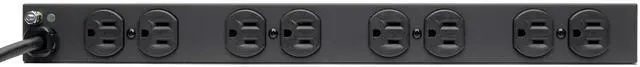 Alt view image 5 of 7 - 14-Outlet Rack Mount Surge Protector Power Strip PDU, 15A, 120V, 3000 Joules, 15ft Cord with 5-15P Plug, 1U Horizontal Rack Mount, Lifetime Manufacturer's Warranty (DRS-1215)