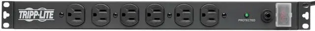 Alt view image 6 of 7 - 14-Outlet Rack Mount Surge Protector Power Strip PDU, 15A, 120V, 3000 Joules, 15ft Cord with 5-15P Plug, 1U Horizontal Rack Mount, Lifetime Manufacturer's Warranty (DRS-1215)