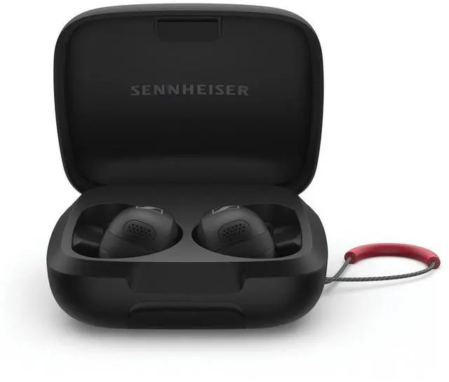 Main image of Momentum Sport - Earbuds with Sport Sound Tuning and Adaptive ANC, Secure Fit, 24-Hour Battery Life, Fitness Tracker for Body, Black