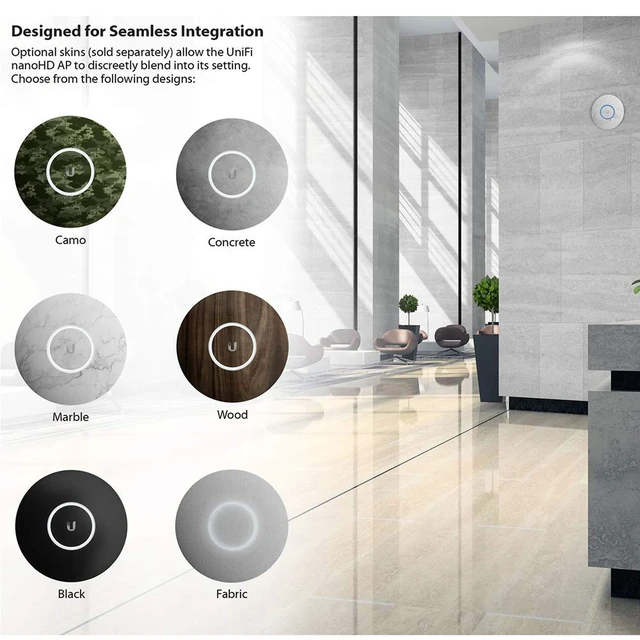 Alt view image 2 of 7 - UniFi nanoHD Compact 802.11ac Wave2 MU-MIMO Enterprise Access Point ( UAP-NANOHD-US)