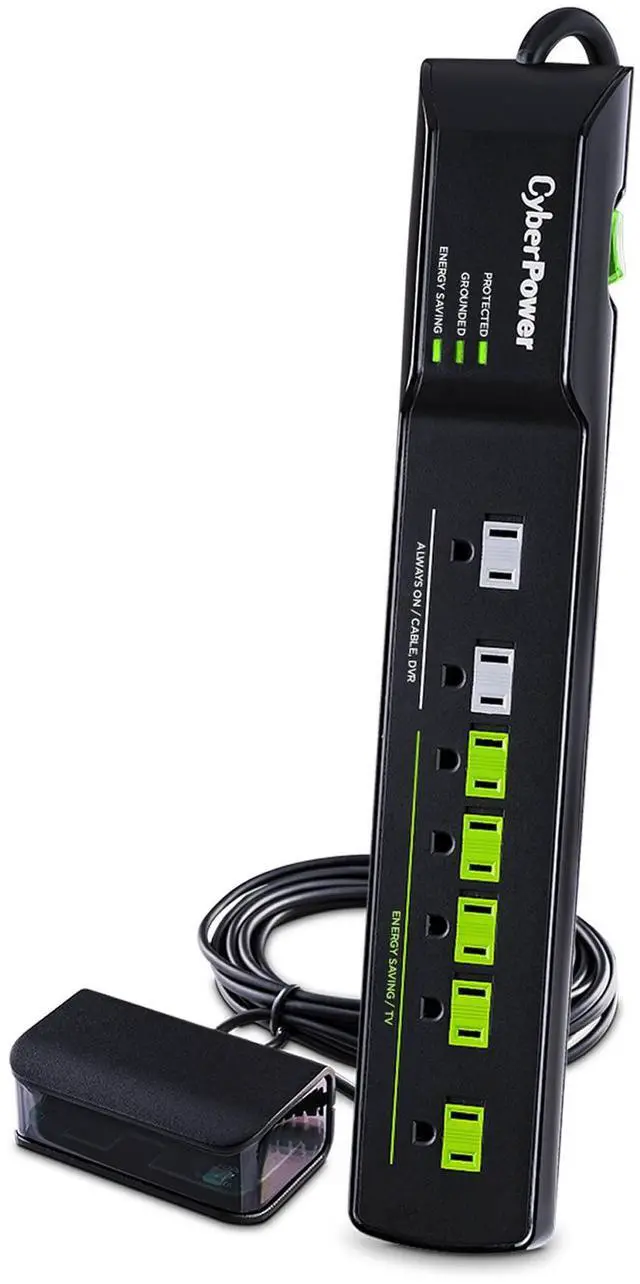 Alt view image 4 of 6 - HT705GR Tier 2 Advanced Power Strip | 1,500 J/125 V, 7 Outlets, 5ft Power Cord