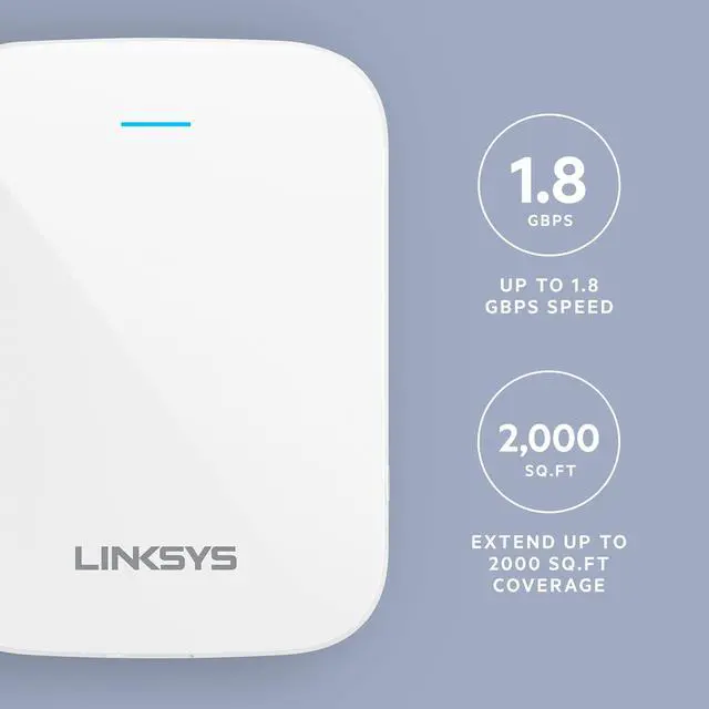 Alt view image 11 of 16 - Linksys RE7310 Dual-Band WiFi 6 Range Extender AX1800