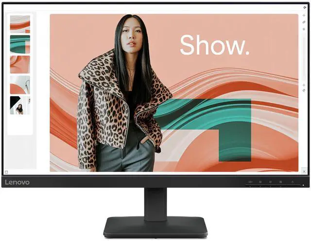 Main image of Lenovo L24-4e - Office Monitor - 23.8" FHD IPS Display - 100Hz Refresh Rate - 4 ms MPRT - 99% sRGB - Raven Black - Tilt Stand