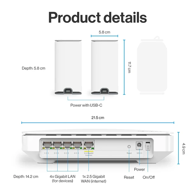 Alt view image 4 of 5 - LINKSYS LN11011202 Dual Band Antenna Wifi Range Extender, White