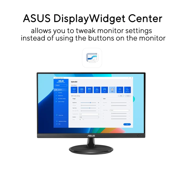 Alt view image 7 of 7 - VP229Q 21.5 Monitor, 1080P Full HD, 75Hz, IPS, FreeSync/Adaptive-Sync, Eye Care, HDMI DisplayPort VGA, Frameless, VESA Wall Mountable Black