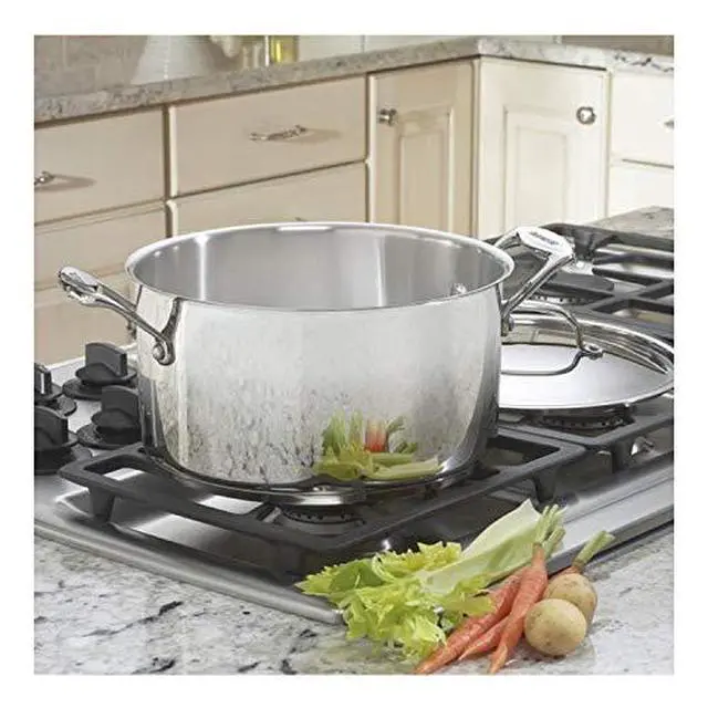 Alt view image 2 of 2 - 744-24 Chef's Classic Stainless Stockpot with Cover, 6-Quart,Silver